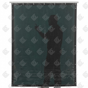 Защитная штора «GREEN-6» CEPRO 300x140см (зелная, 3000x1400мм, от сварочного излучения)