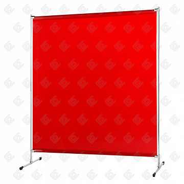 Сварочный экран Weldtex PVC (2000х2000 мм, с красной шторой)